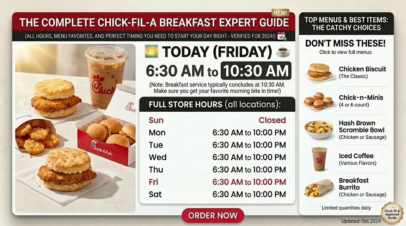 Chick-fil-A Breakfast 2026: Complete Guide.