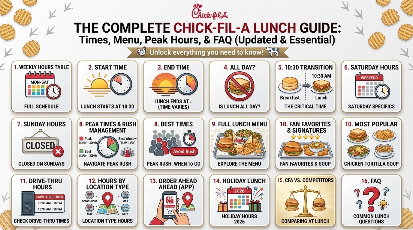 Chick-fil-A Lunch Hours 2026.