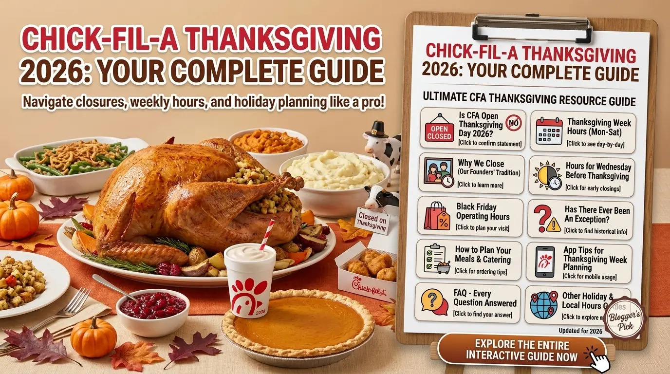 Chick-fil-A Thanksgiving Hours 2026.